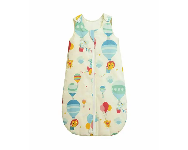 Sac de dormit copii, Balonase, din bumbac, 60 cm, 1,5 tog