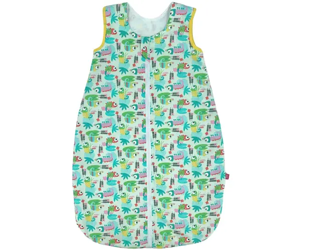Sac de dormit copii, Tropical, din bumbac , 85 cm, 0.5 tog